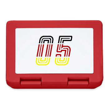 5 Zahl symbol Germany - Brotdose - Rot - Vorne