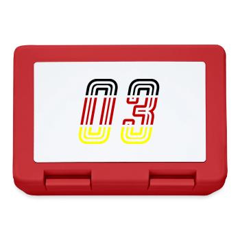 3 Number symbol Germany - Lunchbox - red - Front