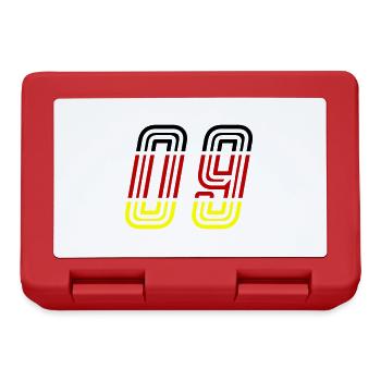 9 Zahl symbol Germany - Brotdose - Rot - Vorne