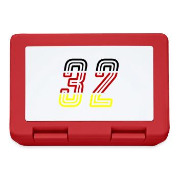 32 Symbole numérique Allemagne - Boîte à goûter - rouge - Devant