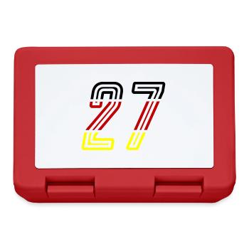 27 Symbole numérique Allemagne - Boîte à goûter - rouge - Devant