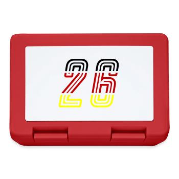 26 Number symbol Germany - Lunchbox - red - Front