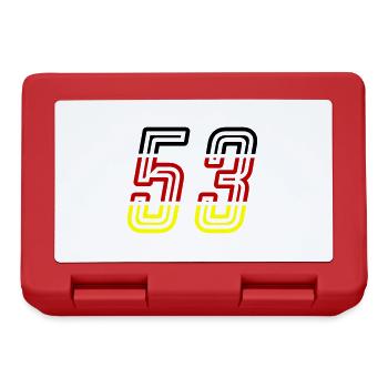 53 Symbole numérique Allemagne - Boîte à goûter - rouge - Devant