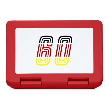 60 symbole de numéro Allemagne - Boîte à goûter - rouge - Devant