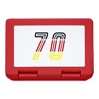 70 Zahl Symbol Germany - Brotdose - Rot - Vorne