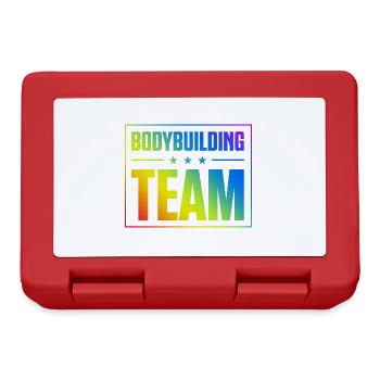 Équipe de musculation - Boîte à goûter - rouge - Devant