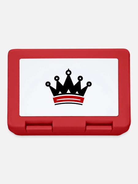 Krone Symbol - Brotdose - Rot