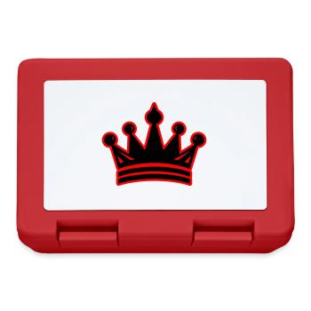 Symbole du roi de la couronne - Boîte à goûter - rouge - Devant