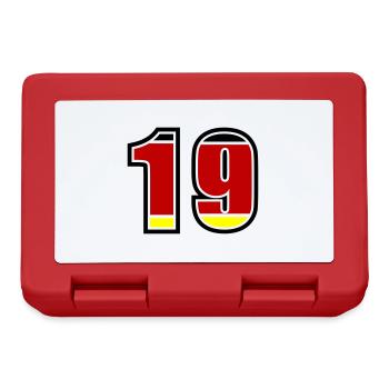 19 Numéro Allemagne Jersey - Boîte à goûter - rouge - Devant