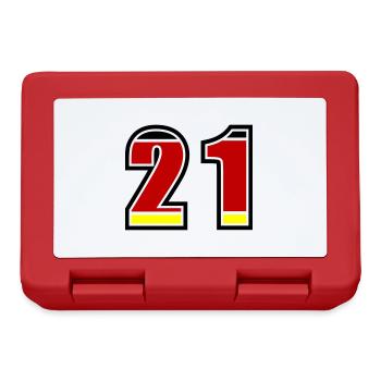 21 Numéro Allemagne Jersey - Boîte à goûter - rouge - Devant