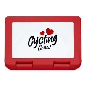 Cycling Crew Heart - Lunchbox - red - Front