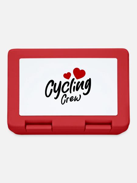 Cycling Crew Herz - Brotdose - Rot
