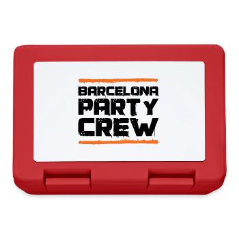 Barcelona Party Crew - Brotdose - Rot - Vorne