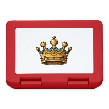 Krone Symbol - Brotdose - Rot - Vorne