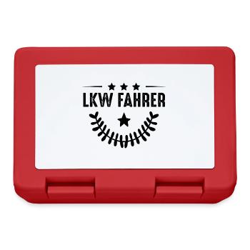 Profession de chauffeur de camion - Boîte à goûter - rouge - Devant