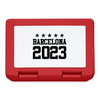 Barcelone 2023 - Boîte à goûter - rouge - Devant