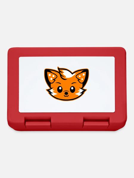 Fox Head Comic Mignon - Boîte à goûter - rouge
