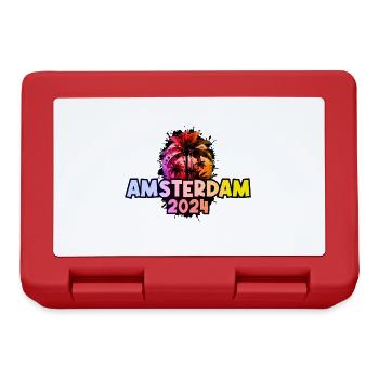 Amsterdam 2024 Coloré - Boîte à goûter - rouge - Devant