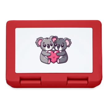 Koala Comic Couple Love - Lunchbox - red - Front