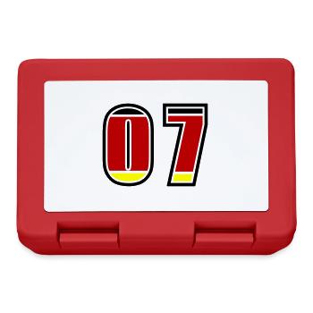 7 Nummer Deutschland Trikot - Brotdose - Rot - Vorne