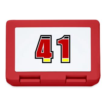 41 Number Germany Jersey - Lunchbox - red - Front