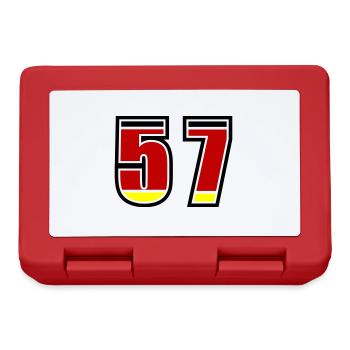 57 Number Germany Jersey - Lunchbox - red - Front