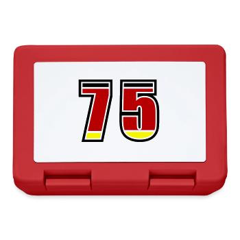 75 Number Germany Jersey - Lunchbox - red - Front