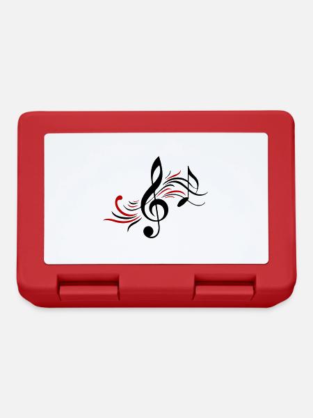 Partitions de musique - Boîte à goûter - rouge
