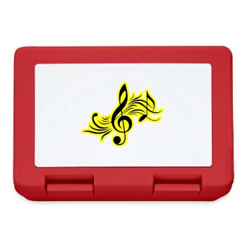 Musical Notes Symbol Music - Lunchbox - red - Front
