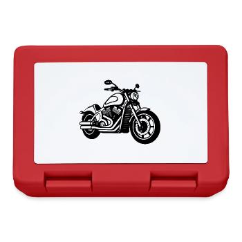 Motard moto - Boîte à goûter - rouge - Devant