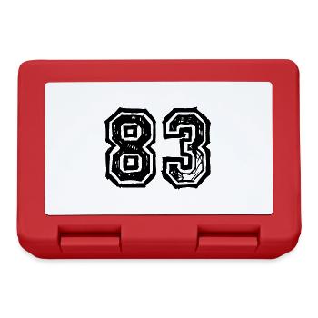 83 Nombre de maillot - Boîte à goûter - rouge - Devant