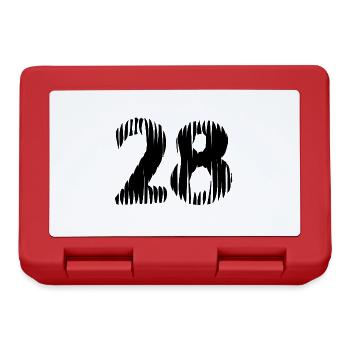 28 Number jersey - Lunchbox - red - Front