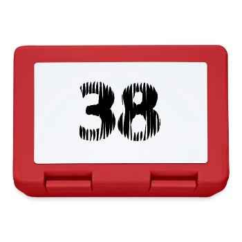 Maillot numéro 38 - Boîte à goûter - rouge - Devant