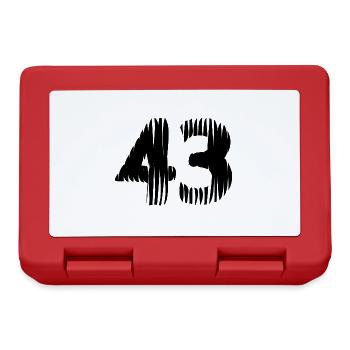 43 Number jersey - Lunchbox - red - Front
