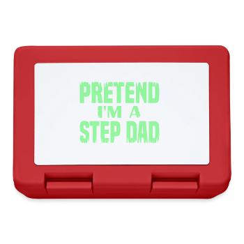 Pretend i'm a Step Dad - Lunchbox - red - Front