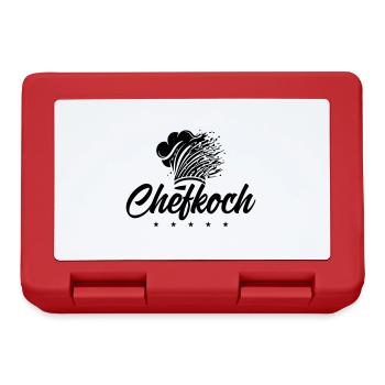 Kochmütze Chefkoch - Brotdose - Rot - Vorne