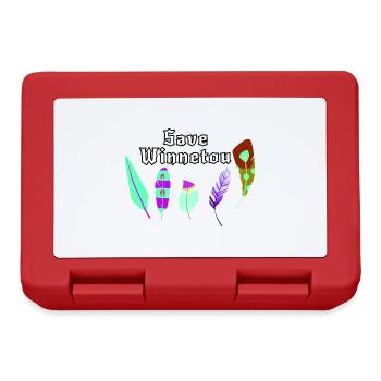 Enregistrer Winnetou,Winnetou,Federn,Illustration - Boîte à goûter - rouge - Devant