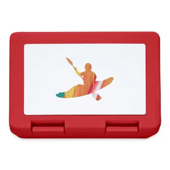 Aviron, rafting, kayak, graffiti, bateau - Boîte à goûter - rouge - Devant