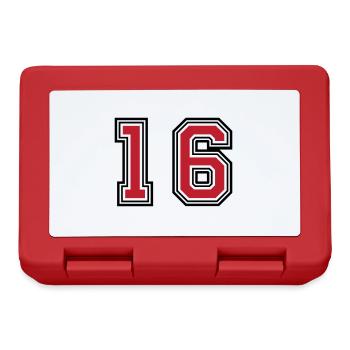 16 Symbole numérique - Boîte à goûter - rouge - Devant