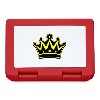 Krone Icon Symbol - Brotdose - Rot - Vorne
