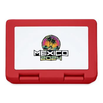 Mexiko 2024 Urlaub Palmen - Brotdose - Rot - Vorne