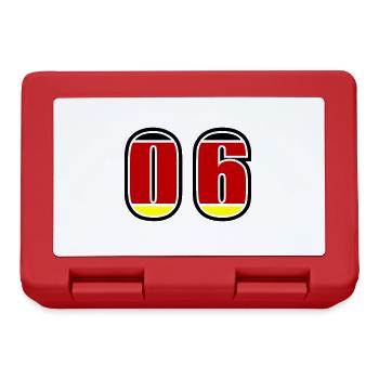 6 Number Germany Jersey - Lunchbox - red - Front