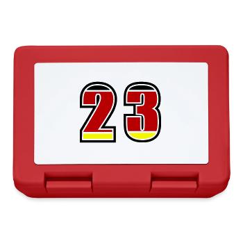23 Nummer Deutschland Trikot - Brotdose - Rot - Vorne