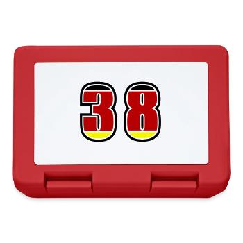 38 Number Germany Jersey - Lunchbox - red - Front