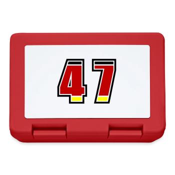 47 Number Germany Jersey - Lunchbox - red - Front
