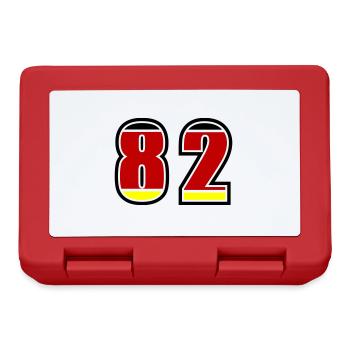 82 Nummer Deutschland Trikot - Brotdose - Rot - Vorne