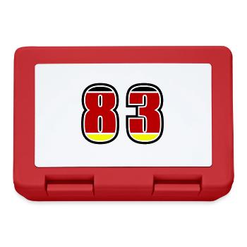 83 Number Germany Jersey - Lunchbox - red - Front