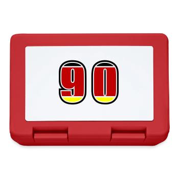 90 Nummer Deutschland Trikot - Brotdose - Rot - Vorne