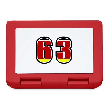 63 Number Germany Jersey - Lunchbox - red - Front