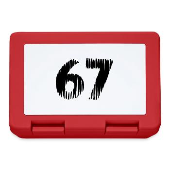 67 Number jersey - Lunchbox - red - Front